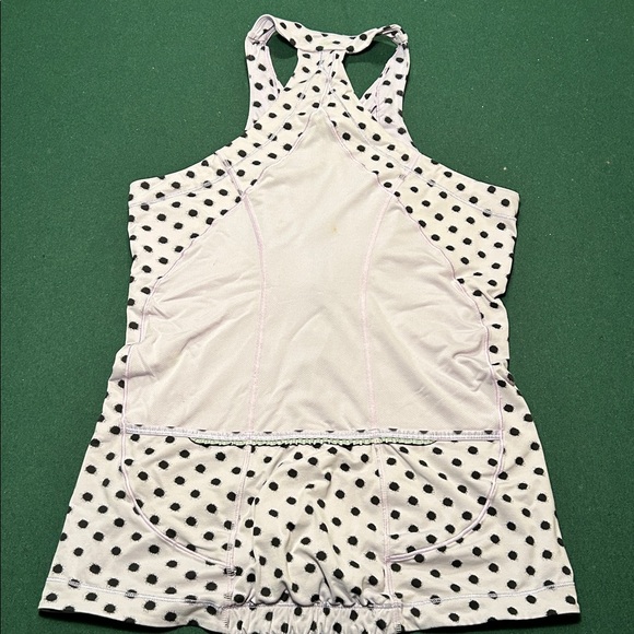Lululemon 10 Womens Velo Vixen Sleeveless Jersey High Noon Dot Lilac / Black Top - Picture 14 of 16